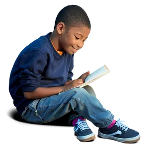 Child Reading Book PNG 30 PNG