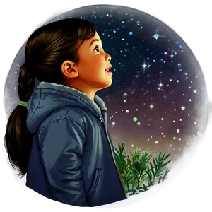 Child Watching Stars Png Wgb79 PNG image