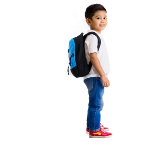 Child With Backpack PNG 05242024 PNG