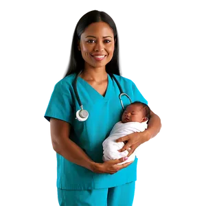 Childbirth Nurse PNG 06292024