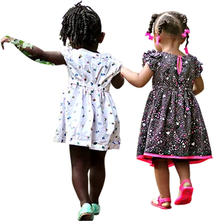 Childhood Friends Holding Hands
