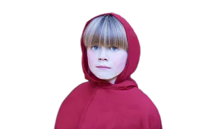 Childin Red Hoodie Portrait