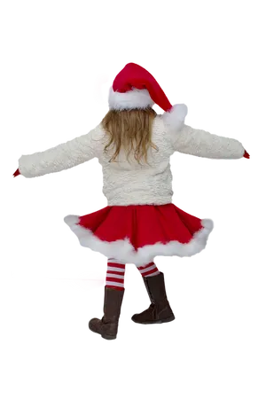 Childin Santa Outfit Spinning PNG image