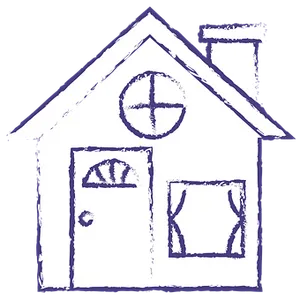 Childlike Drawingof House