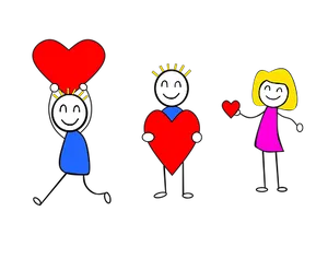 Childlike Drawingof Love