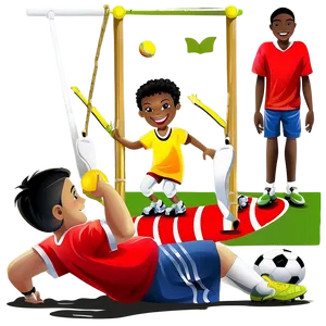 Children Playing Sports PNG 58