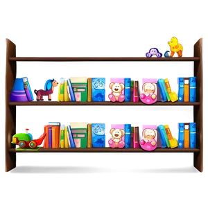 Children's Bookshelf Theme PNG Cta