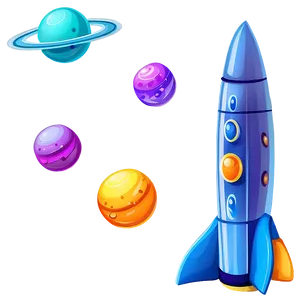 Children's Spacecraft Cartoon PNG 06292024