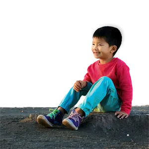 Children Sitting On Ground Png Qfj PNG image