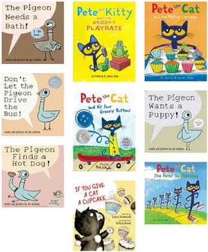 Childrens Book Covers Collection Pete The Cat PNG image