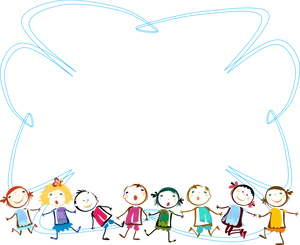 Childrens Doodle Frame PNG