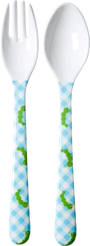 Childrens Forkand Spoon Set PNG image