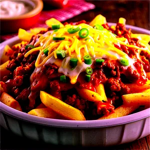 Chili Cheese Fries PNG Gvd