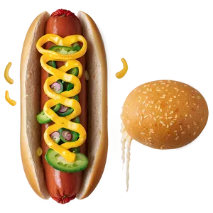 Chili Cheese Hot Dog PNG Poa8