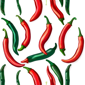Chili Pepper Pattern PNG 06122024