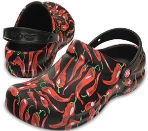 Chili Pepper Print Crocs