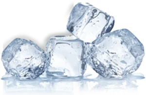Chilled Crystal Clear Ice Cubes PNG image
