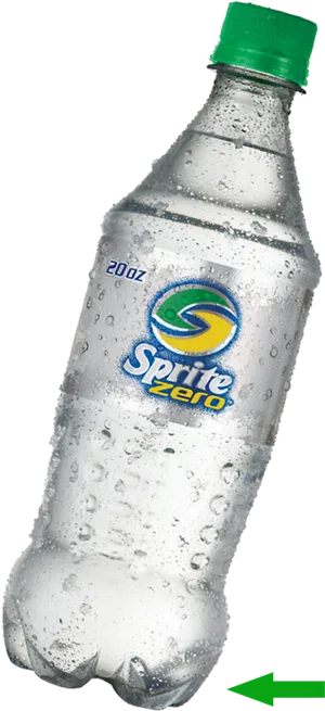 Chilled Sprite Zero Bottle PNG image