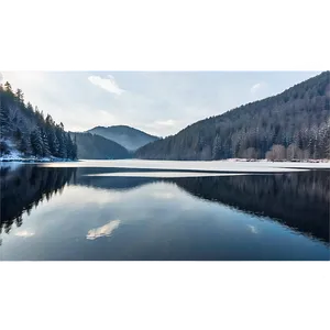 Chilled Winter Lake PNG 05212024