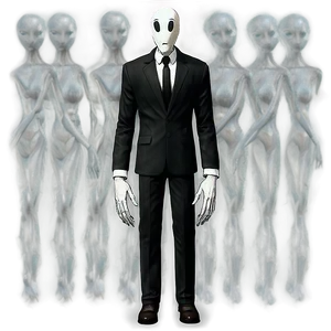 Chilling Slender Man PNG Uto