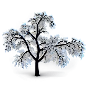 Chilly Snow Trees PNG Bdv PNG