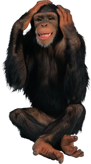Chimpanzee_ Gesture_ Expression PNG image