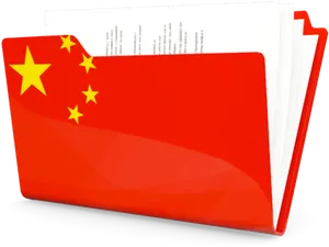 China Flag Folder Icon PNG