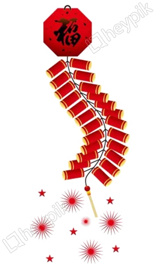 Chinese Firecracker Vector Illustration PNG image