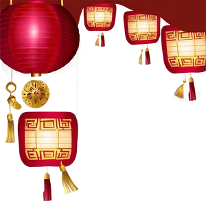 Chinese Lantern Decoration Png 06262024 PNG image