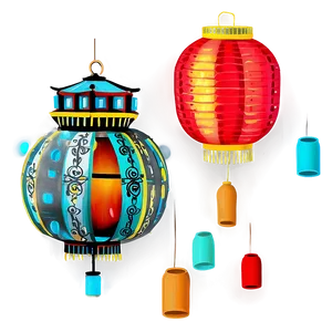 Chinese Lantern Garden PNG Krr21 PNG