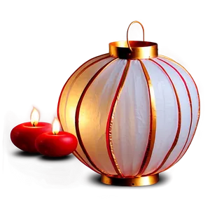 Chinese Lantern With Candle PNG Oxw40 PNG