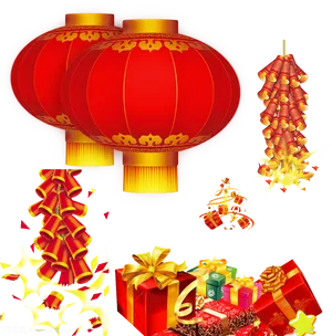 Chinese New Year Festive Decorations PNG image