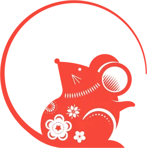 Chinese New Year Rat Design PNG image