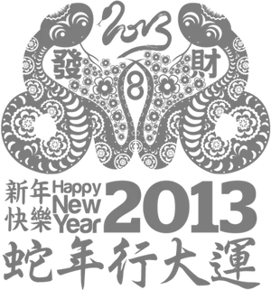 Chinese New Year2013 Snake Design PNG image