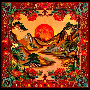 Chinese Tapestry PNG 06252024