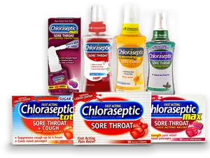 Chloraseptic Sore Throat Relief Products PNG image