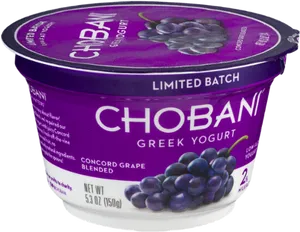 Chobani Concord Grape Greek Yogurt PNG image