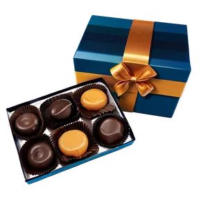 Chocolate And Caramel Box PNG Dfr