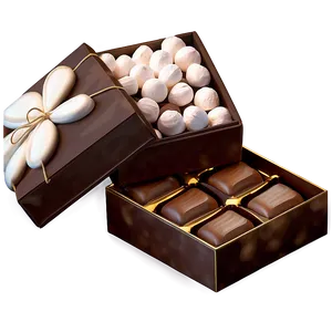 Chocolate And Marshmallow Box PNG 06212024