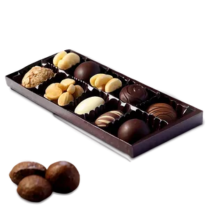 Chocolate And Nuts Box PNG 89