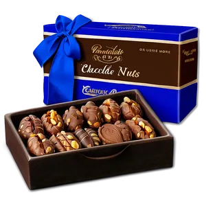 Chocolate And Nuts Box PNG Vqm