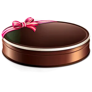 Chocolate Box With Ribbon PNG 26