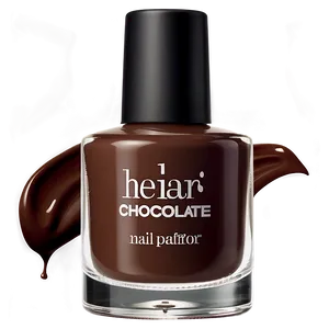 Chocolate Brown Nail Polish Bottle PNG Udo PNG