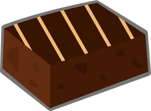 Chocolate Brownie Illustration PNG image