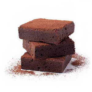 Chocolate Brownies Stacked PNG