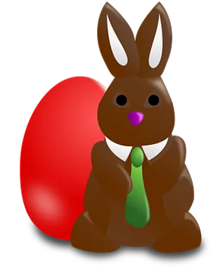 Chocolate Bunnyand Easter Egg