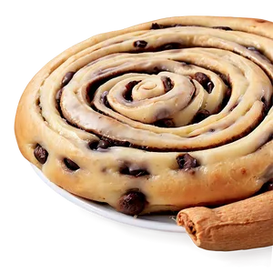 Chocolate Chip Cinnamon Roll Twist PNG Bij24 PNG