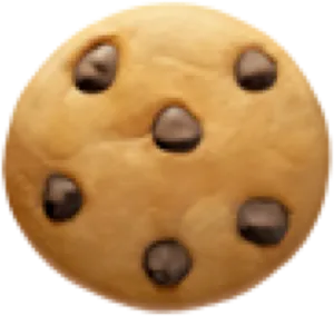 Chocolate Chip Cookie Closeup PNG image