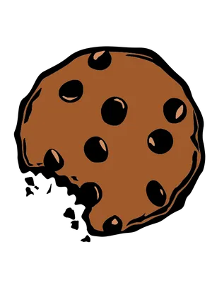 Chocolate_ Chip_ Cookie_ Illustration PNG image