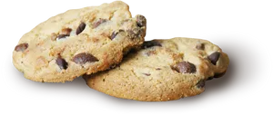 Chocolate Chip Cookies Isolated PNG image